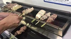 KOSEI GRILL демонстрация видеосу 172 KY-KL түрү, грильде бышырылган тоок эти жана шашлык