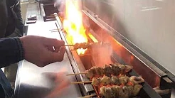 KOSEI GRILL yekuratidzira vhidhiyo 202 KY-KL mhando, huku yakakangwa uye skewers