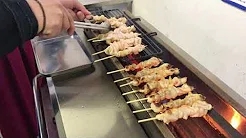 KOSEI GRILL ցուցադրական տեսանյութ 105 KY-KL տեսակի, խորոված հավ և շամփուրներ