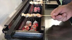 Vídeo de demostración KOSEI GRILL tipo 233 KY-KL, polo á prancha e pinchos