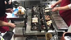 KOSEI GRILL video demostración 182 KA-G, tipo KA-KL, pollo a la parrilla y brochetas