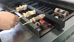 KOSEI GRILL demonstration video 236 KA-G, KA-KL வகை, வறுக்கப்பட்ட கோழி மற்றும் skewers