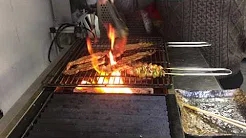 KOSEI GRILL demonstration video 039 KA-G، KA-KL قسم، ٻيو پکا، گريل ڪڪڙ ۽ اسڪيور