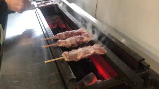 KOSEI GRILL مظاهري وڊيو 305 KY-KL قسم، گريل ڪڪڙ ۽ skewers