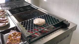 KOSEI GRILL demonstration video 313 KA-G, KA-KL type, hamburger, GRID iron plate